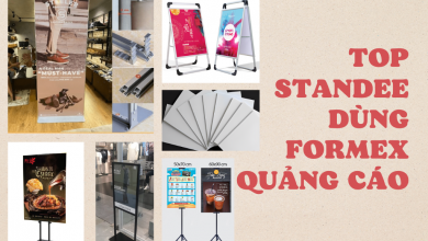 TOP STANDEE DUNG FORMEX QUANG CAO